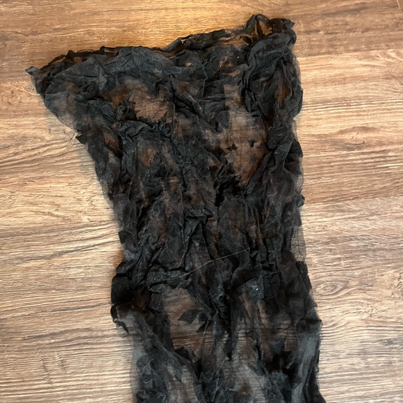 TRIPP NYC Punk Goth EMO Daang Goodman Black Sheer Lace Dress Medium - Picture 4 of 6